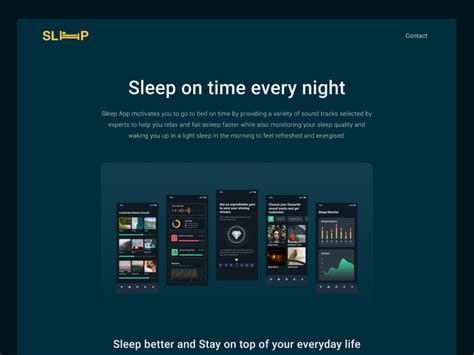 Sleep app: Motivates you to sleep on time! 1/6 by Ankit Mishra on Dribbble