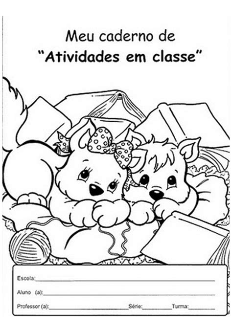 Capas De Caderno Para Imprimir Escola Educação