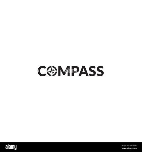 Compass Logo Or Wordmark Design Stock Vector Image And Art Alamy