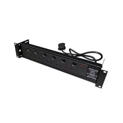 6 Way Rack Mount PDU With Individually Switchable Outlets 19 Inch