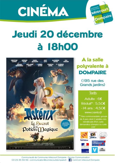 Affiche Cin Ma Asterix Communaut De Communes Mirecourt Dompaire