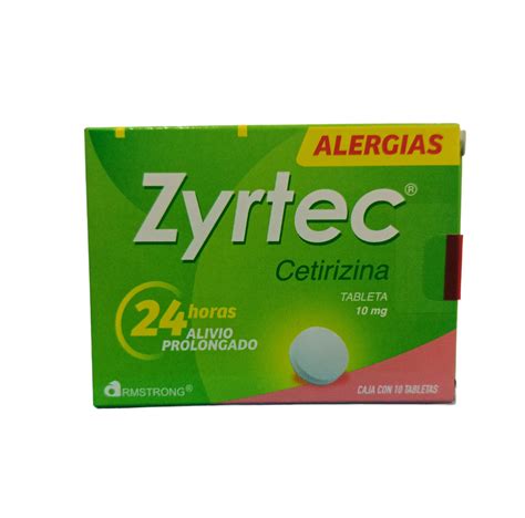 Zyrtec 10mg Oral 10 Tabletas