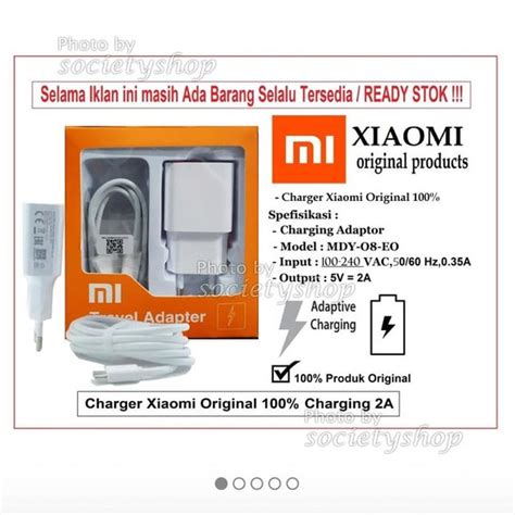 Jual Charger Original Xiaomi Redmi X A S Carger Casan Putih