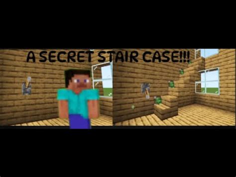 How to make a SECRET STAIRCASE in Minecraft!! - YouTube