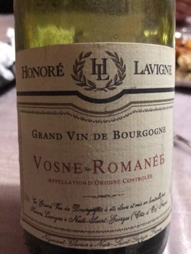 Honoré Lavigne Vosne Romanée Vivino Australia