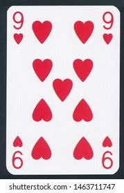 Six Hearts Playing Card Isolated On Stock Photo Edit Now 1319547383