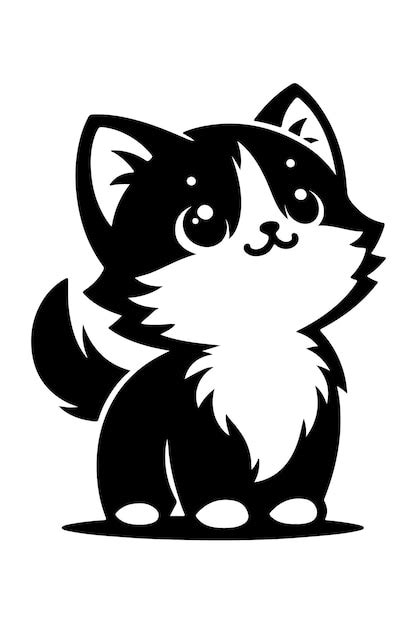 Premium Vector Cute Baby Cat Vector Cute Baby Cat Vector Illustration