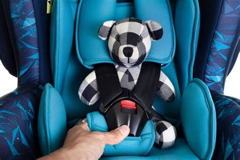 Asiento de seguridad para niños azul Foto Premium