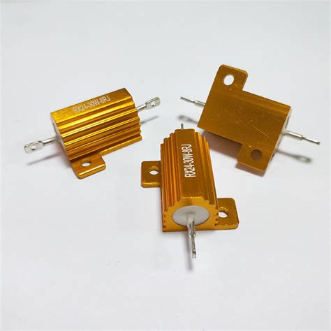 High Power Gold Aluminum Housed Wirewound Resistor Rx W China