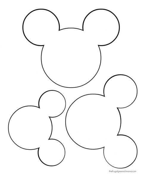 Mickey Mouse Head Template Mickey Garland Mickey Birthday Mickey