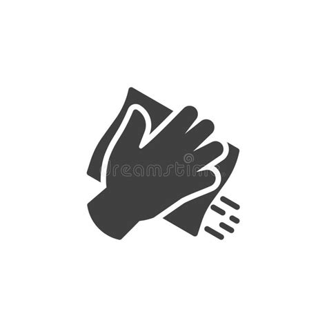 Cleaning Napkin Icon Vector Isolated Outline Drawing Stock Vector