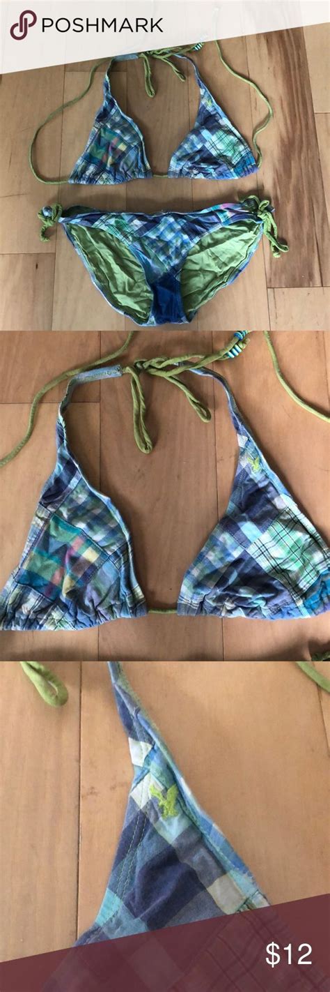 American Eagle Bikini Set Bikini Set Bikinis Green Bikini Set