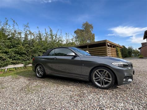 BMW 220 I Cabrio M Sport Sehr Gepflegt Nur 29000 Km Grau Metallic