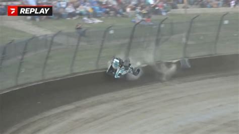 Mitchel Moles Okay After Nasty Usac Sprint Qualifying Crash At Eldora