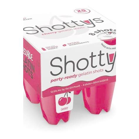 Shottys Cherry Vodka Gelatin Shots – Town & Country Supermarket Liquors