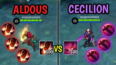 ALDOUS 500 STACK VS CECILION 500 STACK YouTube