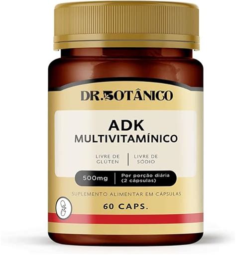 Encontre Adk MultivitamÍnico 500mg 60caps Dr BotÂnico Na Floraflix