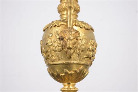 French Antique Brass Gold Plated Urn For Sale At 1stdibs