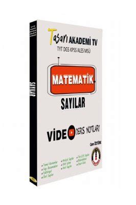 Dgs Ales Tyt Matematik Say Lar Video Ders Notlar Cem Zt Rk Fiyat