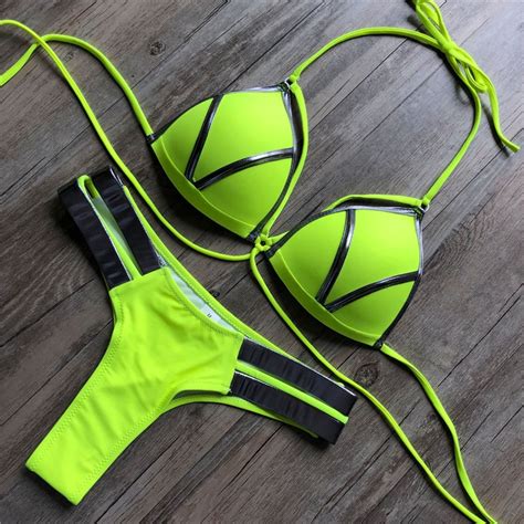 Hot Stock2021 Sexy Bikini Swimwear Women Swimsuit Push Up Biquini High