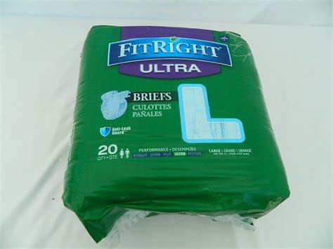 Fitright Plus Adult Ultra Briefs Diapers Large 60 Pieces Ebay