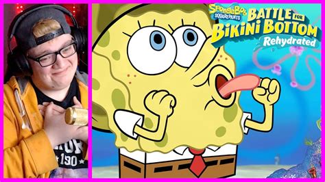 REACTION Spongebob Squarepants Battle For Bikini Bottom Rehydrated Trailer YouTube