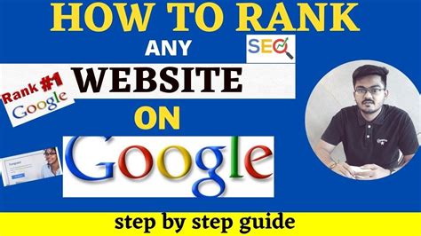 How To Rank Website On Google First Page Step By Step Guide With Live