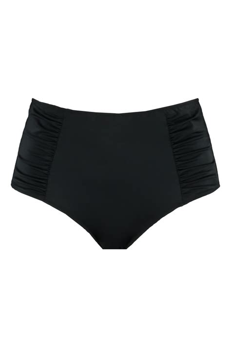 Zwart High Waisted Bikini Broekje Bij MS Mode