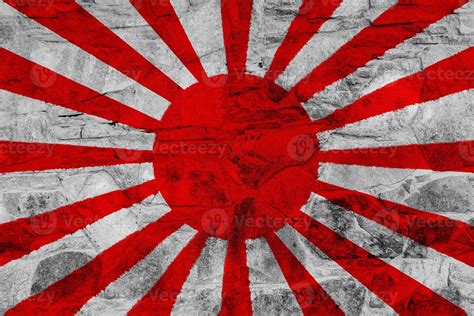 Bandera Del Ej Rcito Imperial Japon S En La Textura Collage De