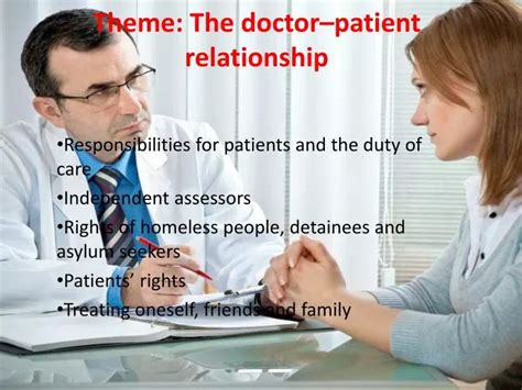 Ppt Theme The Doctorpatient Relationship Powerpoint Presentation