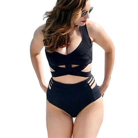 Strap Sexy Swimwear Women One Piece Swimsuit Solid Black Monokini Bathing Suit Beach Swim Wear