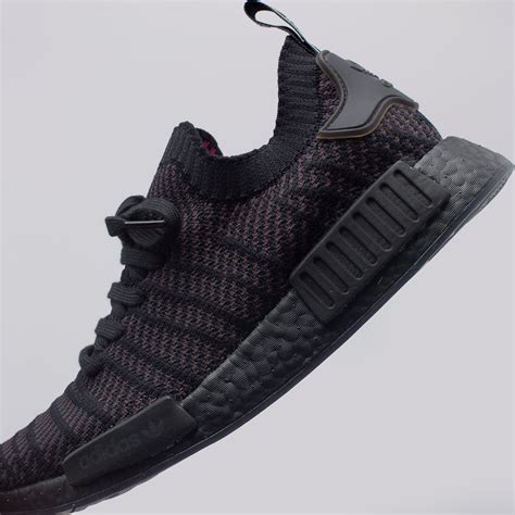 Adidas Nmd R1 Stlt Primeknit Core Black Grey Solar Pink Cq2386 Sneaker District Atelier Yuwa