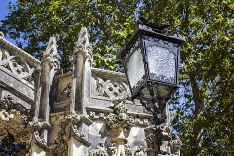 Vintage street lamp stock image. Image of city, electricity - 128420029