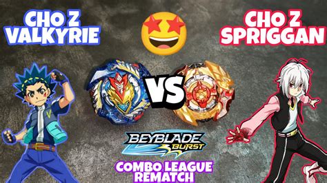 🥳🗡️cho Z Valkyrie Vs Cho Z Spriggan🪓 Valt Vs Shu 💫beyblade Burst Combo League💫 1 Rematch