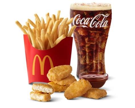 Mcdonalds Mcnuggets And Meals Menu With Prices 2025