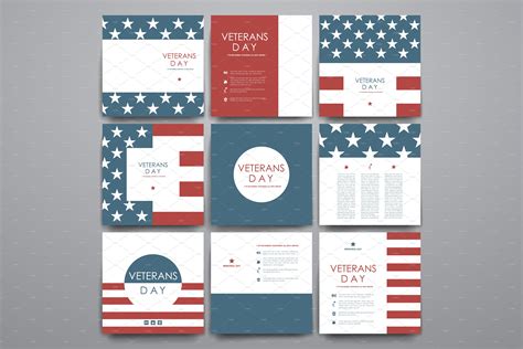 Veterans Day. Card Templates | Card Templates ~ Creative Market