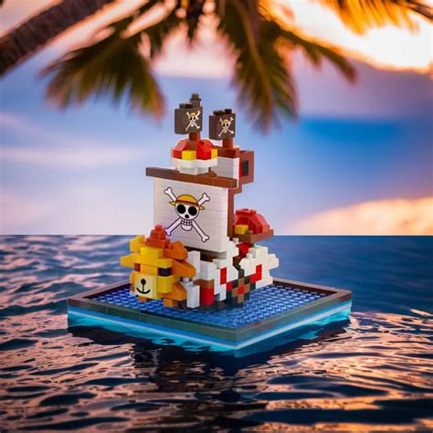 One Piece Pirate Ship Building Blocks Thousand Sunny Model Set Luffy