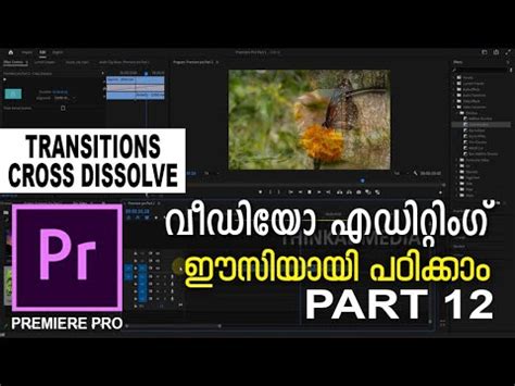 Video Editing Transitions Cross Dissolve Adobe Premiere Pro Part