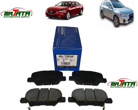 Akebono Brake Pads REAR for Mazda 6 2013 to 2021 (w/o Electronic ...