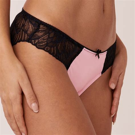 La Vie En Rose Microfiber And Lace Bikini Panty Buy La Vie En Rose