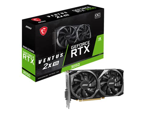 GeForce RTX 3050 VENTUS 2X XS 8G OC Cartes Graphiques MSI