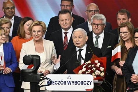 Nagłe przemówienie Jarosława Kaczyńskiego Wyniki wyborów do