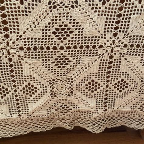 Antique Hand Crocheted Bedspread Etsy