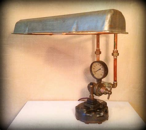 Found Object Steampunk Light Sculpture Double Light Bulb Etsy