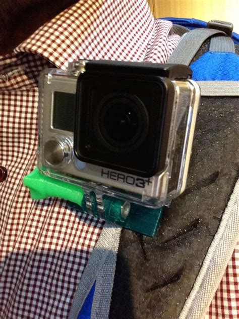 3D print GoPro backpack strap clamp・Cults