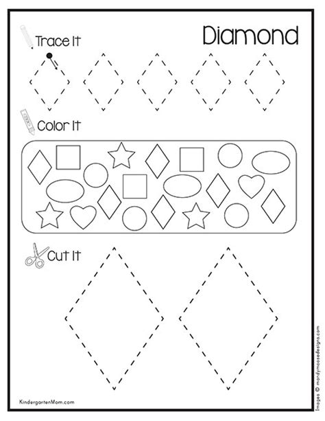 Diamond Shape Worksheet