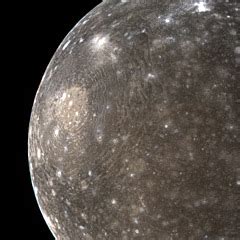 Callisto, moon of Jupiter - The Solar System on Sea and Sky