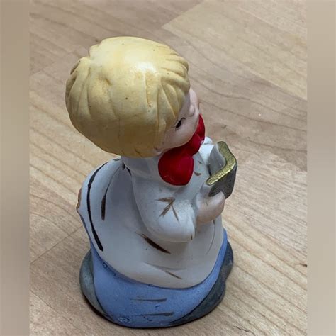 Jasco Holiday Vintage Bisque Porcelain Choir Boy Bell Jasco