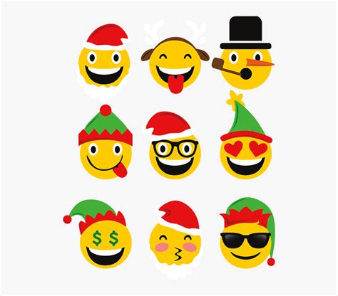 Transparent Christmas Emoji Png - Christmas Emojis, Png Download - kindpng