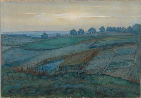 Piet Mondrian Landscape Near Arnhem High Resolution Wallpaper